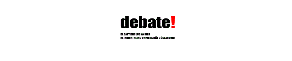 debate! Debattierclub an der Heinrich-Heine-Universität Düsseldorf